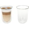 DeLonghi Kaffeegläser 5513214611 Latte Macchiato, Doppelwandig, 220ml, 2 Stück