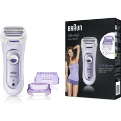Braun Silk-epil LS 5560, Lady Shaver, Rasierer Für Frauen, Inkl. Peeling-Aufsatz, Lila -Haushaltsprodukte eb8200229fb079e6aca53e0316e6f0e20188431c elektrorasierer braun silk epil lady shaver ls5560