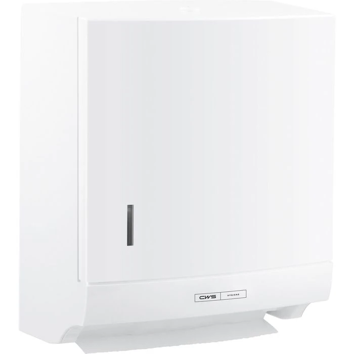 CWS Handtuchspender Paradise Paper Slim, 4622000, Kunststoff, Mit Panel Und Schloss, 300 Tücher, Weiß 3 CWS Handtuchspender Paradise Paper Slim, 4622000, Kunststoff, Mit Panel Und Schloss, 300 Tücher, Weiß – Bild 3