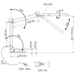 Maul Schreibtischlampe Maulatlantic, Standfuß, Silber -Haushaltsprodukte f6464e4cd76f288059008f71f08941ad563beab9 schreibtischlampe maul maulatlantic