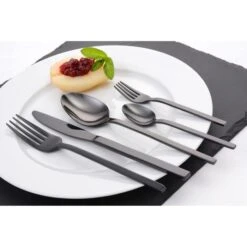 Gräwe Menümesser Lissabon, Edelstahl - Titan, Rostfrei, Schwarz, Set 6 Stück -Haushaltsprodukte f682999fe8ab762aa1ebed3edde31a0e65577a1c menuemesser graewe lissabon edelstahl titan