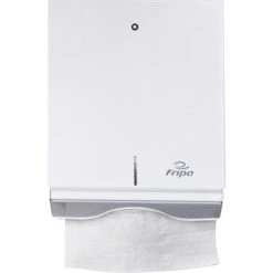 Fripa 2340002, Für 700 Falthandtücher, Weiß, Metall, Handtuchspender