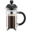 Bodum Kaffeebereiter Caffettiera 1918-01 Schwarz, Glas, French Press, 1,0 L / 8 Tassen
