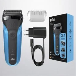 Braun Elektrorasierer Series 3 310BT Shave & Style, Für Herren, Wet & Dry, Mit Trimmer, Schwarz/blau -Haushaltsprodukte fd8e0d8f3aa1f9ed8c329ffbe9e49a74f0f1a7c0 elektrorasierer braun series 3 310bt shave und style